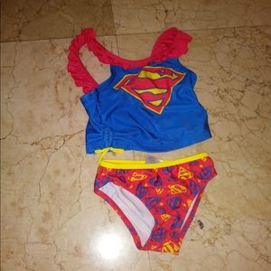 Supergirl toddler swimsuit
